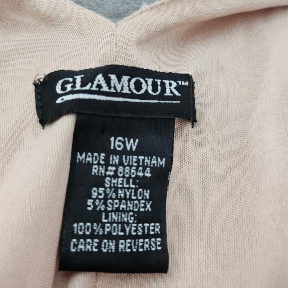 Glamour lace dress color beige plus size 16 W - Picture 5 of 7